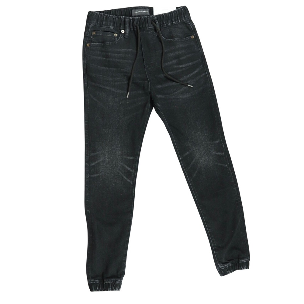 American Eagle Airflex+ Jogger Washed Black Denim Jeans XXS New with Tags